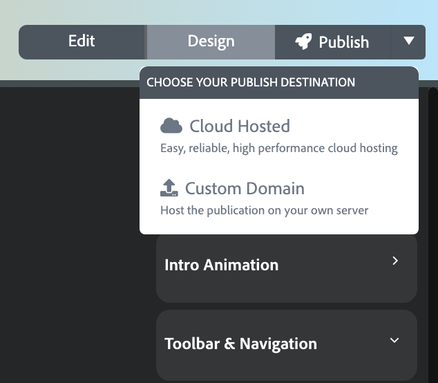 Publish and upload the completed interactive PDF flipbook to share online